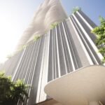 Fachada de 1428 Brickell, proyecto financiado por JPMorgan con 565 millones de dólares