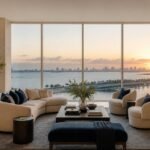 Interior de residencia de lujo preparada y mantenida para renta en Miami
