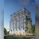 Render de Frida Kahlo Wynwood Residences en Miami al atardecer: inversión en Miami en preconstrucción
